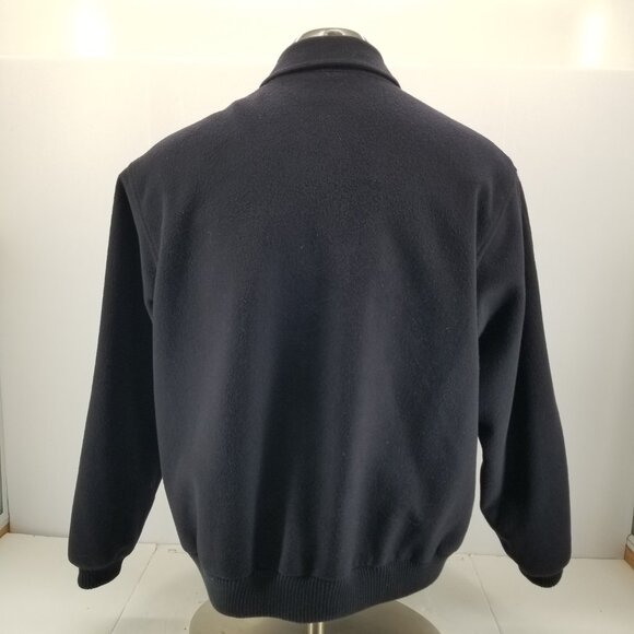 Jos. A. Bank Full Zip Wool Cashmere Blue Bomber Lined Jacket Men's Medium - Picture 6 of 13